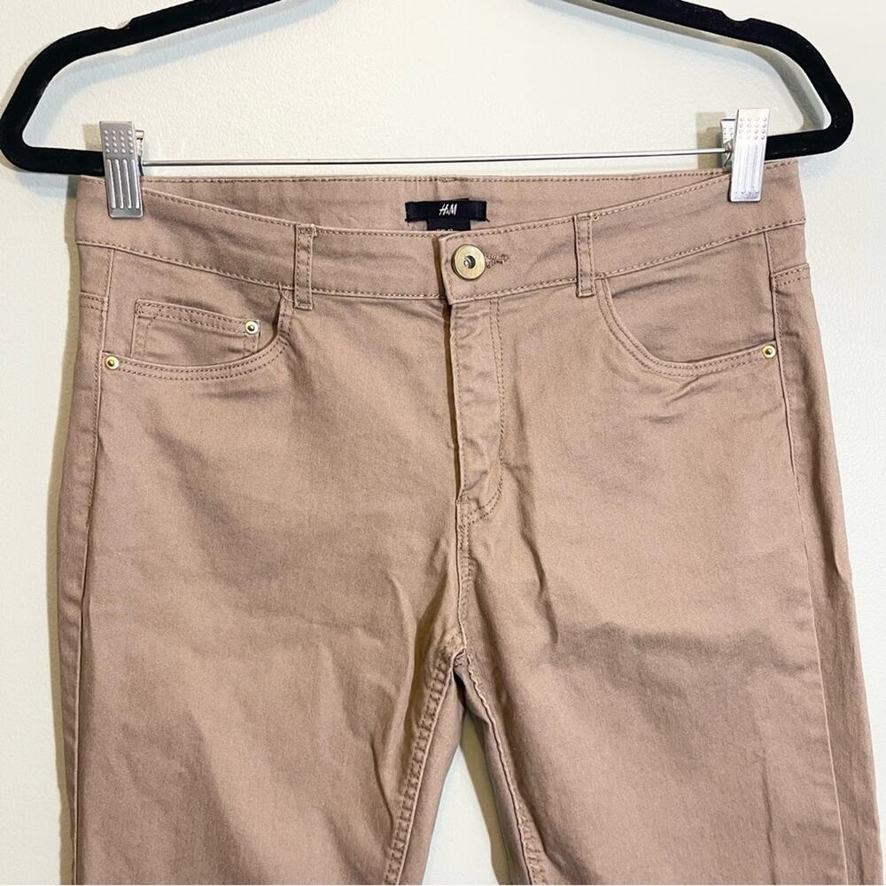 H&M Women's Tan Slim Fit Skinny Pants size 12 - Picture 3 of 11